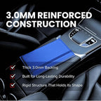 LINTRU Car Registration and Insurance Holder Trifold, Oversized Fit with Reinforced Construction, Matte PU Leather Vehicle Glove Box Organizer for Documents, Car Accessories for Men and Women