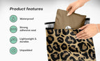 10x13 Poly Mailers – Leopard Print Design – Waterproof, Tear-Resistant Shipping Bags with Adhesive Seal – 100 Pack – Package Mint