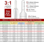Chanzon 3:1 Ratio - 80ft Roll - Heat Shrink Tubing 5/16" (7.9mm) - Marine Grade Waterproof Adhesive Lined - (25M Total Length) Clear/Transparent Polyolefin Sleeving Wrap Shrinking 3 to 1 Ratio 1pcs