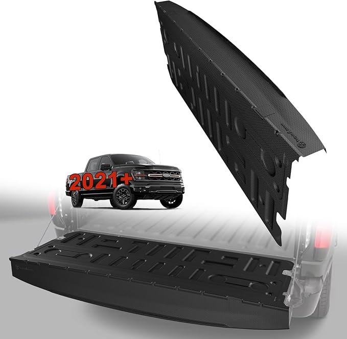 TripleAliners Compatible with Ford F-150 F150 2021-2025 2026 Tailgate Mat with Tailgate Cap Top Protector Full-Coverage All Weather Truck Liner Replacement(Not Fit Work Surface or Pro Access Tailgate)