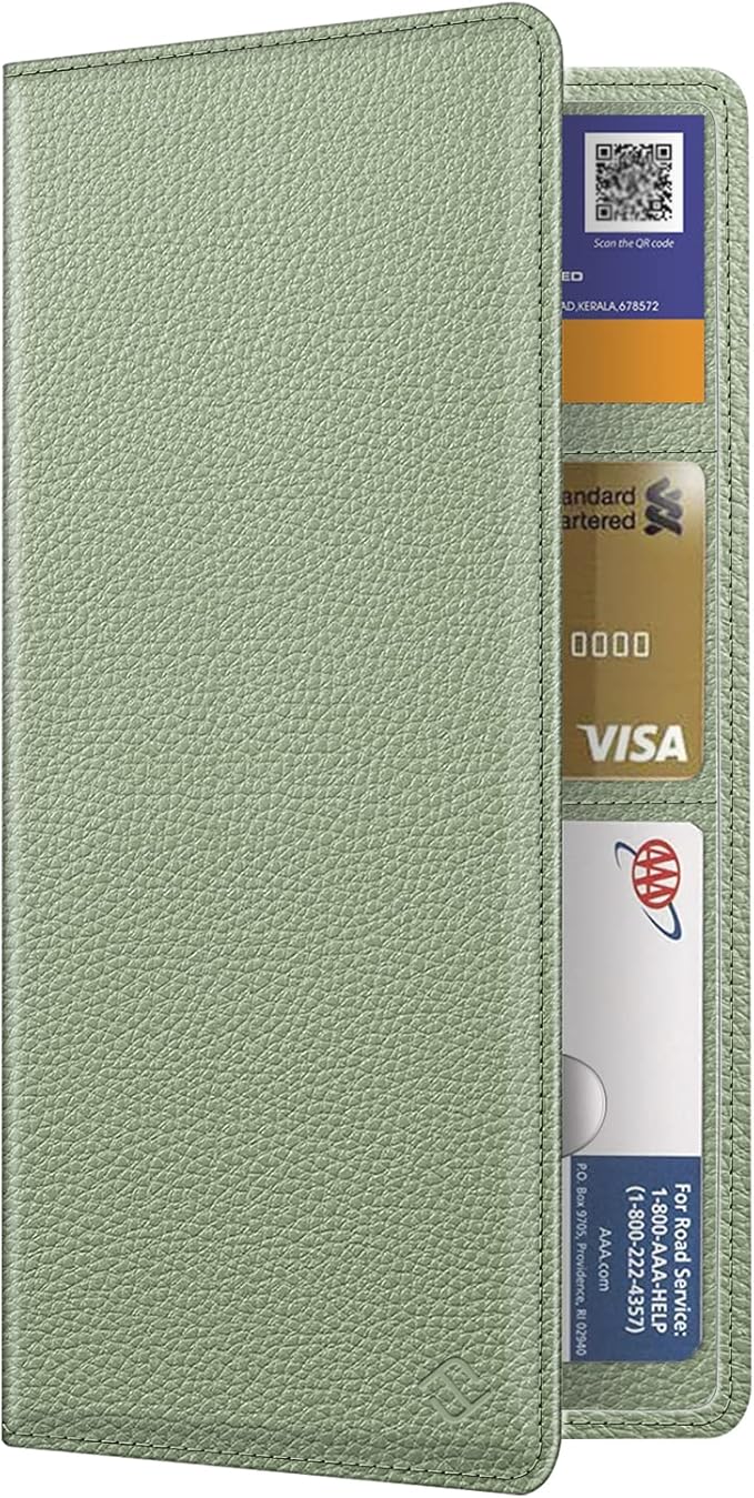 FINPAC Car Registration and Insurance Card Holder, Vehicle Glove Box Card Organizer Wallet Automobile Accessories for License