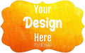 100-500 Custom Stickers Personalized Labels, Customized Stickers with Any Image Logo and Text. Custom Stickers for Business Logo Labels,etc. (Fancy Frame,4X3 Inch)