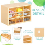 Amyhill 6 Pcs Mini Drawer Organizer Small Organizer with 9 Drawers Plastic Desktop Craft Storage Box for Office Home Room Jewelry Cosmetics Collection(Multicolored)