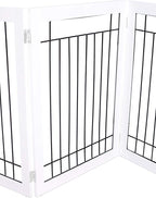 Internet's Best Traditional Wire Dog Gate - 3 Panel - 30" Tall - White
