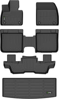 HAFIDI® Floor Mats & Cargo Liner Set Fit for 2025 Vinfast VF9 6 Seats All Weather Protection TPE Anti-Slip Automotive Full Set Floor Liners Custom Accessories - Black