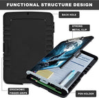 Clipboard with Storage,Heavy Duty Plastic Storage Clipboard with Low Profile Clip,Teacher Must Haves,Office Supplies,Nebula/Galaxy Wolf Moon