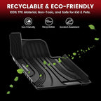 LASFIT Floor Mats for Hyundai Elantra 2026 2025 2024 2023 2022 2021 (Only Fit Gas & Automatic) & Elantra N 2022-2025 (Only Fit Automatic) Custom Fit TPE All Weather Floor Liners Car Mats, Black