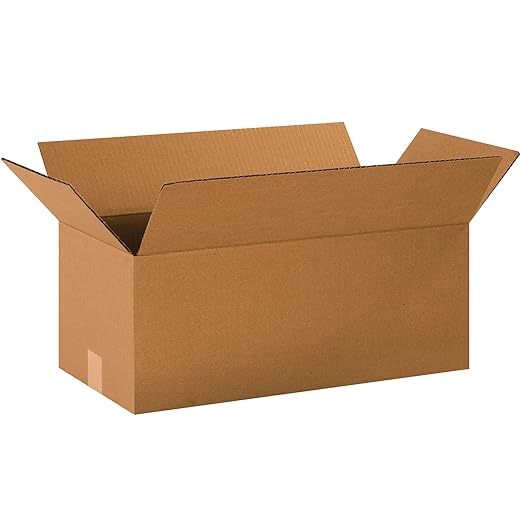 BOX USA Shipping Boxes 20"L x 10"W x 8"H 20-Pack Long Corrugated Boxes for Moving, Shipping, Mailing, Packing, Packaging and Storage