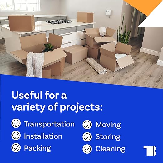 Multi-Surface Protection Film, 6 inch x 100' Roll, Removable Surface Protection Film for Plastic, Metal, Counters, Floors, and Appliances, Clear Self Adhesive Multi-Use Protective Tape
