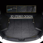 KELCSEECS® Floor Mats & Cargo Liner Custom for Mini Countryman F60 2017-2024(Not for Manual Transmission),All Weather Protection TPE Floor Liners Front& Rear Row Full Set Accessories Black