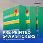 Perco Fluorescent Red 1-Inch Circle $4.99" Promotional Sale Stickers — 1,000 Perforated Labels/Roll—Ideal for Storefronts, Retail Merchandising, Flea Markets, Discount Marking, Clearance—Made in USA