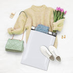 Fuxury 1500 Pcs 12x15.5" Poly Mailers,Waterproof Mailing Envelopes for Clothing, Strong Adhesive Poly Shipping Postage Bags for Small Business(White)