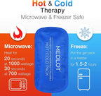 LotFancy Gel Ice Packs, 2pc Reusable Hot Cold Pack for Therapy, Heating Cooling Gel Pad, Pain Relief for Face, Head, TMJ, Wisdom Teeth, Oral Facial Surgery, Sport Injuries, Migraine, Muscle Joint