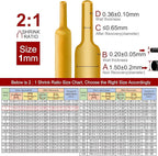 Chanzon 2:1 Ratio 1/24" (1mm) Heat Shrink Tubing 8Ft Roll (2.5M Total Length) Yellow Polyolefin Sleeving Wrap Shrinking 2 to 1 1pcs