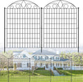 SUNLAX 10 Panels Garden Fence 24ft(L) x 40in(H) Fencing Tall for Yard Dog Pet Fence No Dig Temporary Fence Barrier for Outdoor Patio Without Gate