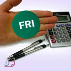NextDayLabels - 2" Round Green, Self-Adhesive Labels, Day of The Week Color Coding Labels, 500 Per Roll (Fri)