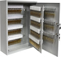 BankSupplies STEELMASTER 320 Key Cabinet - Dual Lock Control Key Box - Welded 22 Gauge Steel Construction - Scratch Resistant - Write-On Key Tags for Easy Identification