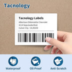 12 Rolls 4" x 3" Direct Thermal Labels - Shipping & Multipurpose Paper for Barcode Postage - Adhesive & Perforated, Compatible with Zebra Desktop Printers & Rollo Label Printer,500pcs/Roll