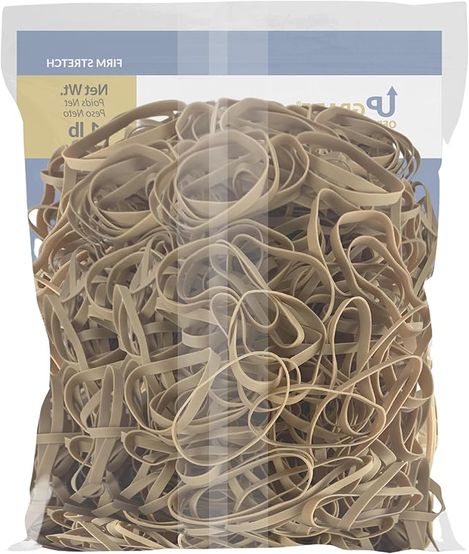 Upgrade Rubber Bands, Size 64, 1 lb Bags, 20-Pack Case, Made in USA