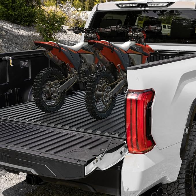 Truck Bed Mat for Toyota Tundra 2022-2026, All Weather Truck Bed Liner for 2026 2025 Toyota Tundra Accessories, 5.5FT TPE Cargo Liner Truck Mat