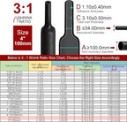 Chanzon 3:1 Ratio Waterproof Heat Shrink Tubing Marine 4 inch(100mm) Type G 3:1 Shrink Ratio with Eventronic Dual Wall Adhesive Tubes Glue Inside 100G Black 1.22M 1pcs