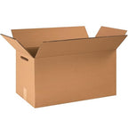 Box USA Double Wall Hand Hole Moving Boxes Large 24"L x 12"W x 12"H 15-Pack - Corrugated Cardboard Box for Shipping, Mailing, Packing, Packaging and Storage