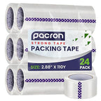 Clear Packing Tape - 24 Heavy-Duty Wrapping Tape - 110-Yard Length, 2640 Total Yards 2.88-Inch Wide Strong Adhesive Rolls for Moving Boxes, Office Packaging, Storage Organization & Warehouse Shipping