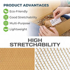 HexcelPack HexaFil Honeycomb Packing Paper - Eco-Friendly, Sustainable Filler for Shipping and Moving, Cushioned Packing Material in Dispenser Box, Alternative to Bubble Wrap - Natural, 12" x 1700'