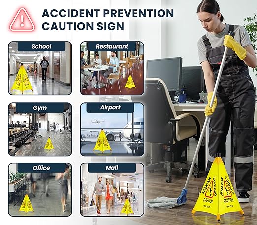 Pop-Up Wet Floor Warning Sign by Alpine