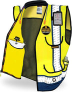 KwikSafety - Charlotte, NC - GODFATHER Safety Vest [CUSHIONED COLLAR + TABLET POCKET] ANSI OSHA