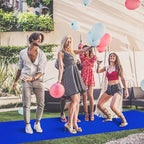 Preboun 3.9 x 60 ft Carpet Runner for Party Felt Runway Rug Runner Rug with Carpet Tape for Halloween Wedding Christmas Xmas Thanksgiving Outdoor Accessories Wedding Party Hallway(Royal Blue)