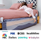 TotCraft Bed Safety Rails for Toddlers - Bed Rail Guard for Queen, King, Full Szie, Twin Mattress Bed (Grey, 59Wx23.5H Inch (Long Extra Tall))