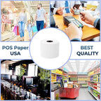 2 1/4" x 200' Thermal Paper (50 Rolls/Case) - BPA Free