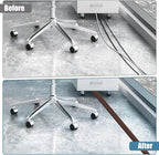 Floor Cord Covers for Wires 10FT Cable Hider Wire Cover Self Adhesive Cord Hider Floor for Offices, Homes, Workshops, Warehouses Cable Cavity 0.39" W x 0.27" H