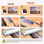 Anti-Static Thermal Laminating Pouches 9x11.5 Inches, Holds 8.5 x 11 Inch Sheets,5mil 100Pcs Hot Laminate Films, Clear Laminator Papers, Letter Size Lamination Sheets(Anti-Static 5Mil-100)