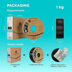Polymaker PolyLite Dark Grey 3D Printer PETG Filament 1.75mm 1kg, Legacy PETG Formula, Reliable Everyday Filament, Strong Layer Bonding, Compatible with Most 3D Printers