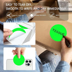 PARLAIM 3" Diameter Round Fluorescent Green Color Coding Sticker, 4 Rolls 2000PCS Circle Dot Label,Permanent for Inventory Box Labeling