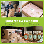 2.25"x 1.25" Direct Thermal Labels-Perforated Barcodes, Shipping Label Paper, Compatible with Zebra & Rollo Printers（16 Rolls，1000 Labels/Roll）