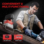 2 Pack LED Work Light Compatible with Milwaukee m18 18V Battery, 40W 6000LM Cordless Work Light with 2 USB Output Port, 145° Adjustable Portable Home Light Accessory Flashlight (Battery NOT Included)