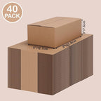 EdenseeLake 40 Pack 9x5x3 inches Shipping Boxes Small Cardboard Boxes for Packing, Moving, Mailing, Brown
