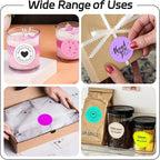 2 inch Dot Stickers Labels Circle Garage Sale Sticker 750Pcs Round Thermal Printer Stickers Printable Writable Price Labels for Yard Sale, Fluorescent Purple