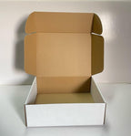 Rongyangtong13x10x4 Shipping Boxes Set of 18, White Small Corrugated Cardboard Box, Mailer Box