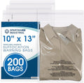 Spartan Industrial - 10” X 13” (200 Count) Self Seal Clear Poly Bags with Suffocation Warning for Packaging, T Shirts - Resealable Glue