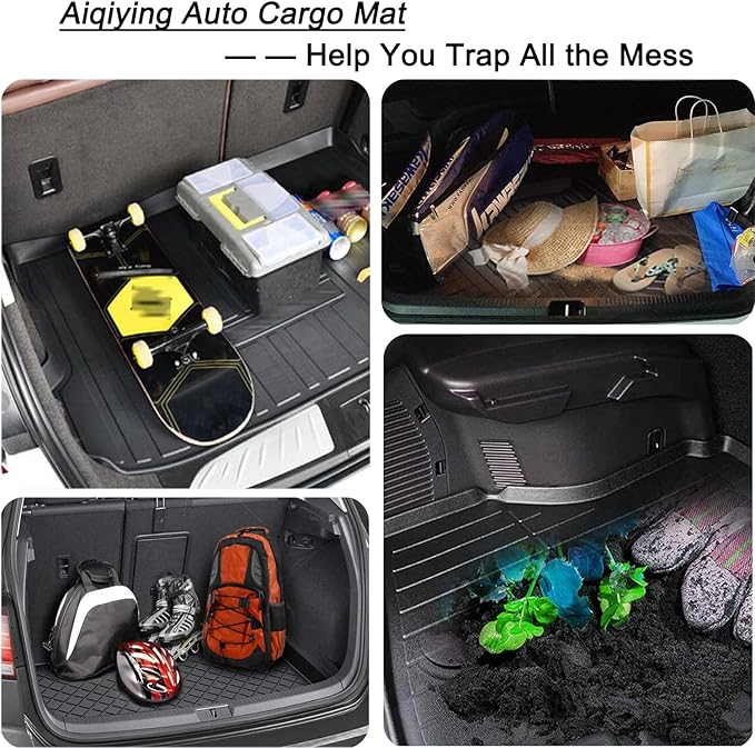 Edge Cargo Liners - All-Weather Tech Rear Trunk Tray Cargo Mats Protector Compatible with 2015-2023 2024 2025 Ford Edge with 5 Seats,Not for Titanium Model,3D Waterproof Durable Odorless Accessories
