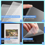 Sherr 20 Pcs Rigid Print Protectors Fit 24 x 36 Inch Poster Paper, Top Loading Page Protectors Plastic Poster Sleeves PVC Clear Sheet Holder to Display Photo Document Magazine Certificate