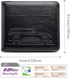 CANOPUS Car Registration and Insurance Holder, Magnetic Closure, Embossed Card Document Holder, Vehicle Glove Box Organizer, Wallet for Auto, SUV, Motorcycle, Truck, Waterproof, SUV Model