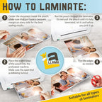 Thermal Laminating Pouches, 9 x 11.5 Inches, 5 Mil Thick, 20 Pack, Suited for Letter Size Laminating Sheets 8.5 x 11