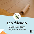 Floor Protection Paper, 36 inch x 166 ft Roll, Made in USA, 69# Brown Rosin Masking Paper Roll, 100% Recycled, Thick Floor Covering for Painting, Moving, and Construction