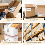 3x5 Inch Thermal Label Stickers,300Pcs Waterproof Rectangle Labels for Storage Bins,Moving Boxes,Address & Inventory Organization,Small Business Labeling,White