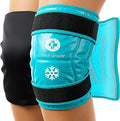 Medi Grade Knee Ice Pack Wrap - Reusable Ice Pack for Knee Injuries and Surgery Recovery - Dual-Fabric Knee Ice Pack with Cold-Retention Wrap - Flexible Ice Pack for Knee Injuries and Pain Relief